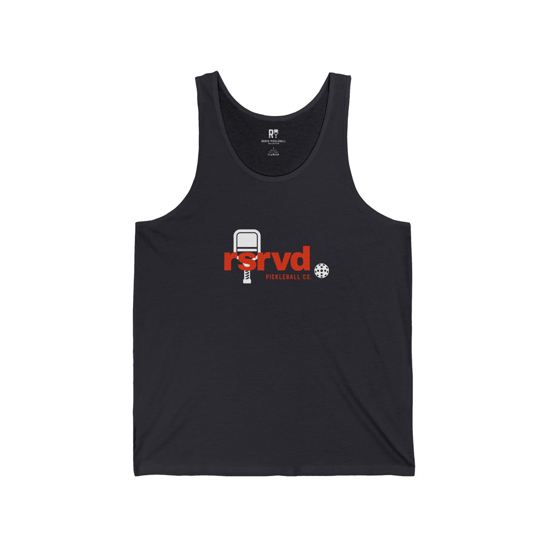 RSRVD Pickleball Red Logo Tank