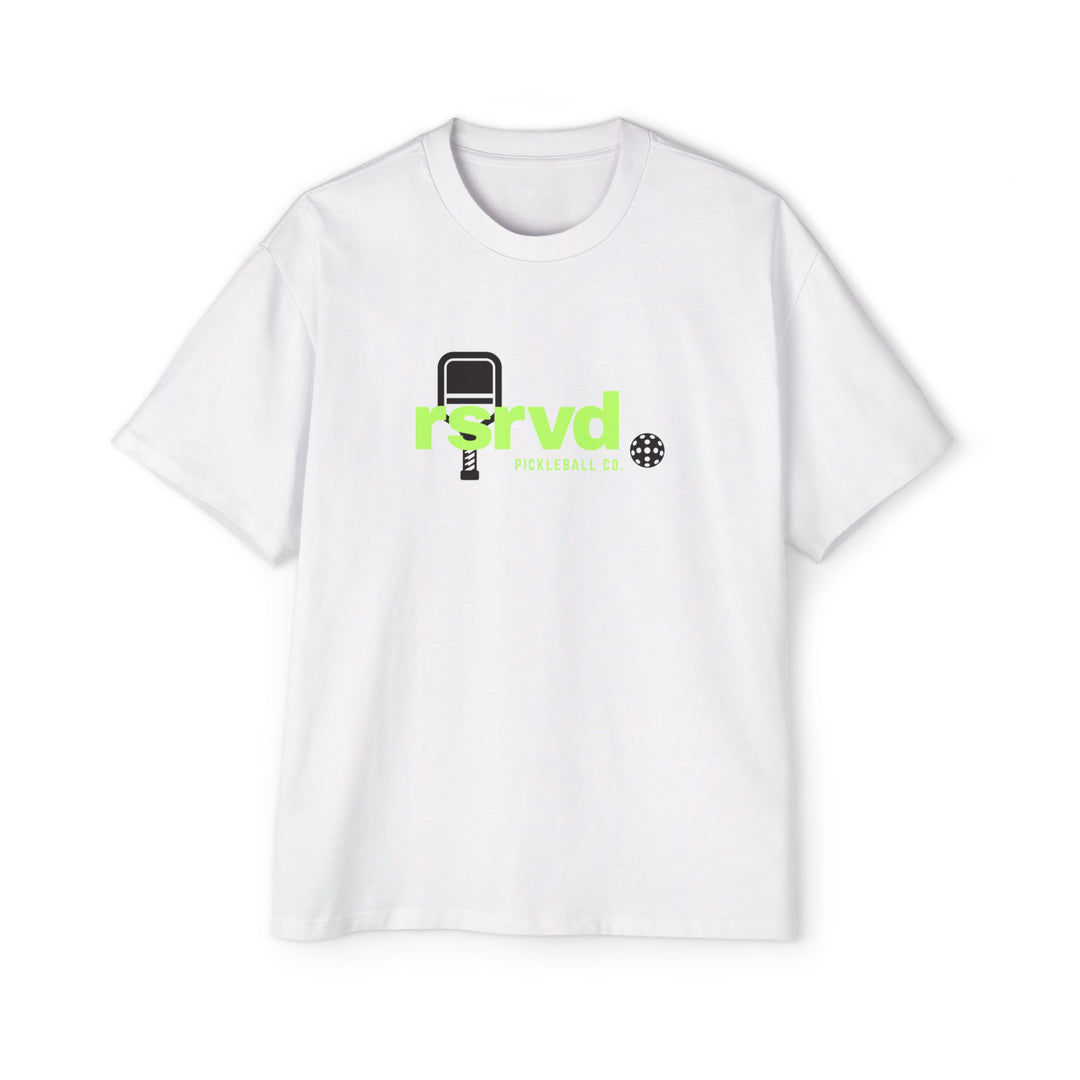 RSRVD Oversized Boxy Fit Tee Collection - Neon lowercase logo