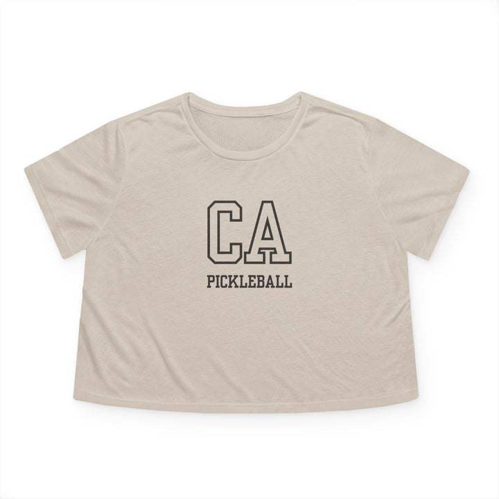 CA Pickleball Flowy Cropped Tee