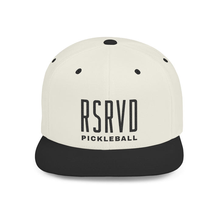 RSRVD 'Bold' logo Flat Bill Snapback hat