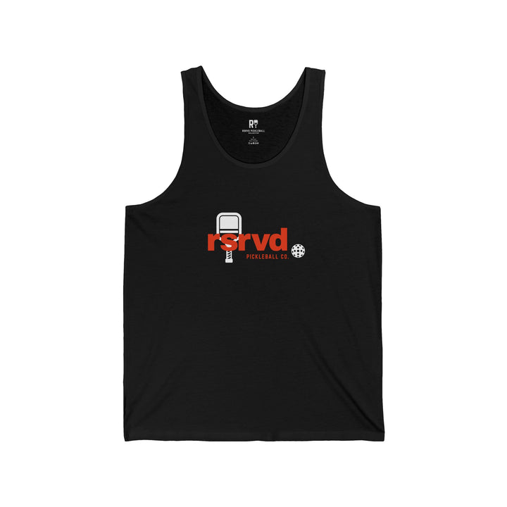 RSRVD Pickleball Red Logo Tank