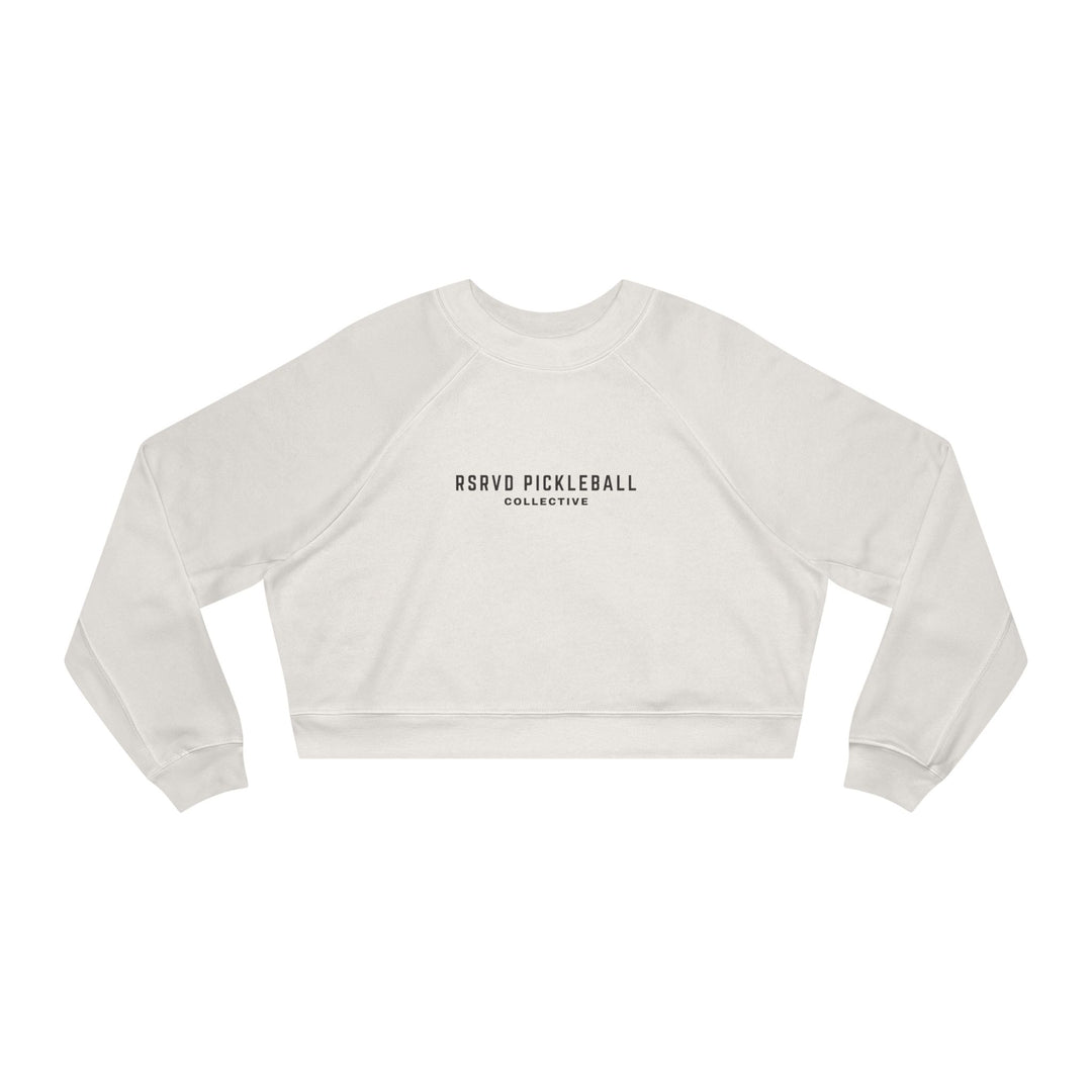 Luxe Cropped Fleece Pullover – Vintage White