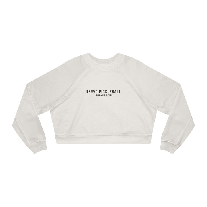 Luxe Cropped Fleece Pullover – Vintage White