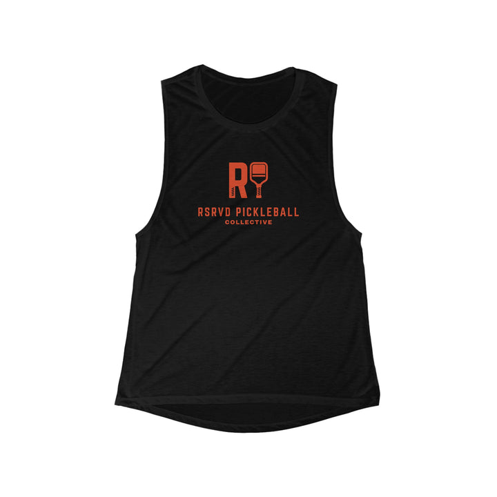 Flowy Muscle Tank with Classic RSRVD Pickleball Logo