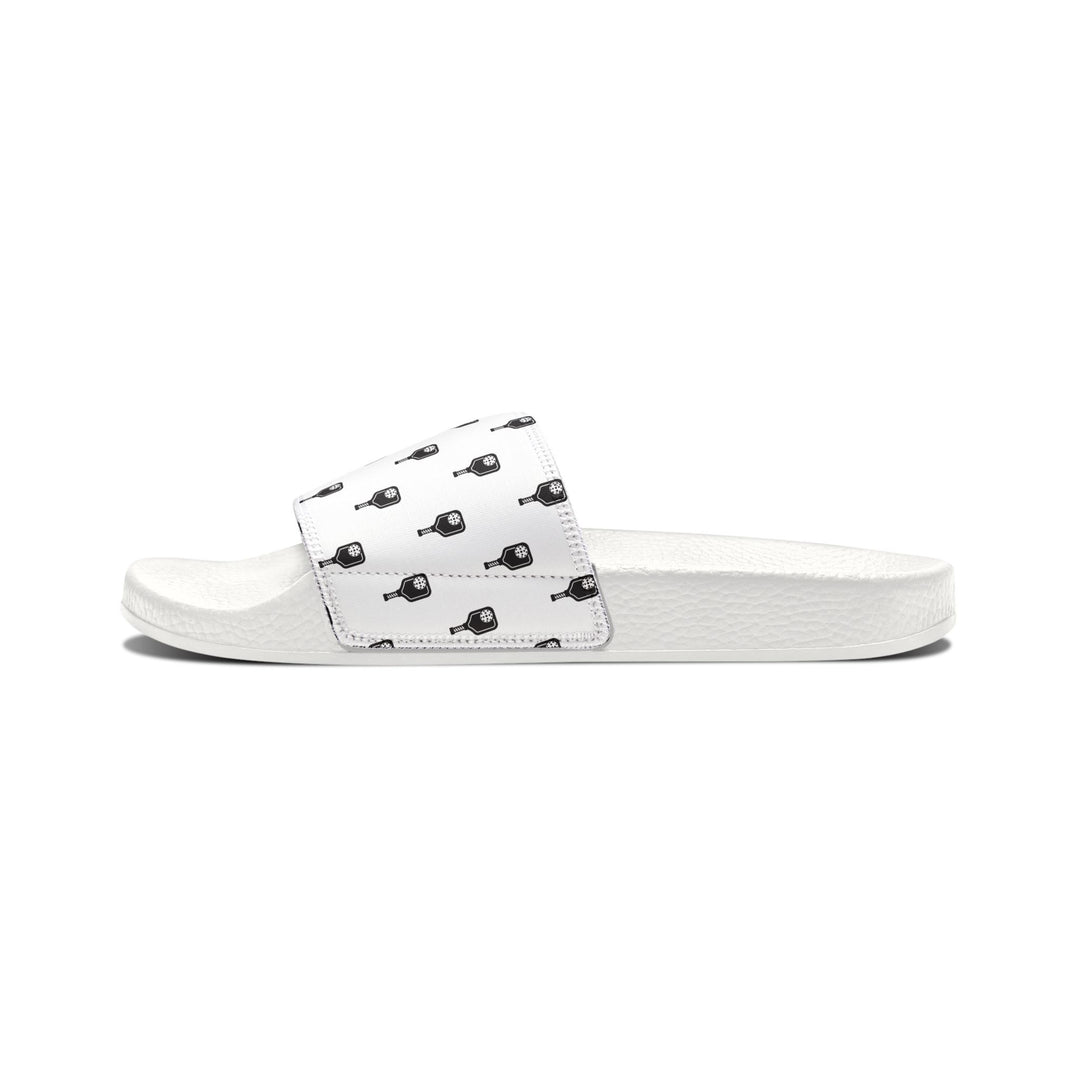 Women's Removable-Strap Slides B+W Mini Paddle Pattern
