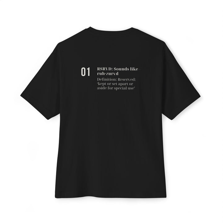 RSRVD 'The Definition 01' - Boxy Fit Tee