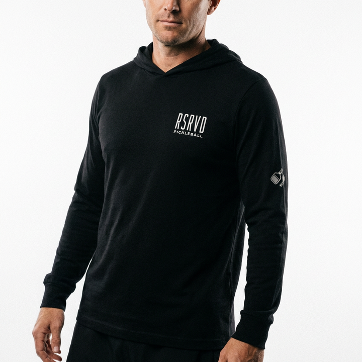 RSRVD Core Logo Hooded Long Sleeve Tee RSRVD Pickleball
