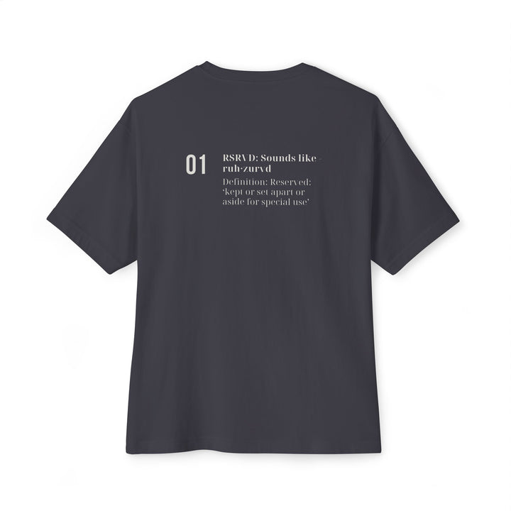 RSRVD 'The Definition 01' - Boxy Fit Tee
