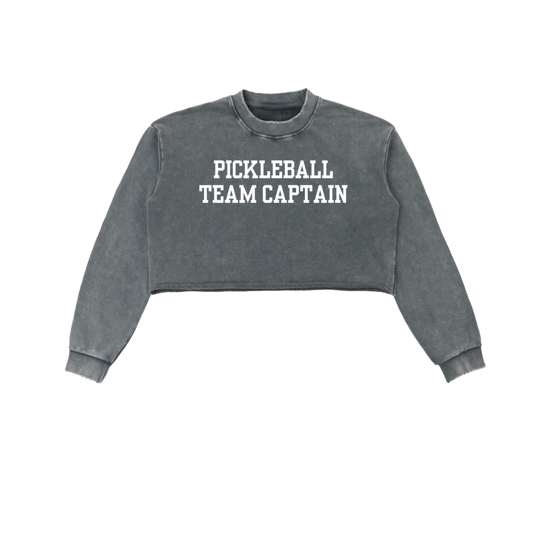 Pickleball Team Captain Cropped Sweatshirt ODMPOD