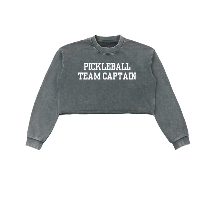 Pickleball Team Captain Cropped Sweatshirt ODMPOD