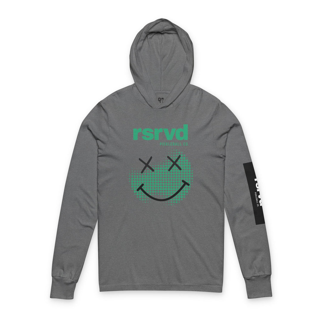 “Smiley Face” Long Sleeve Hooded Tee – Lightweight Layer