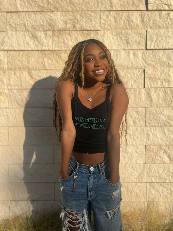 Sunshine + Pickleball Micro Rib Tank