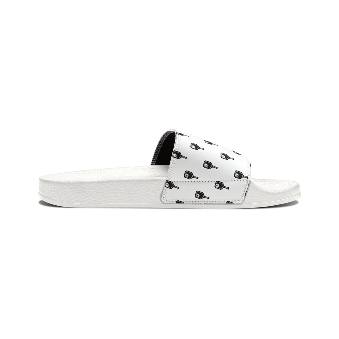 Women's Removable-Strap Slides B+W Mini Paddle Pattern