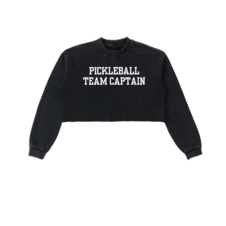 Pickleball Team Captain Cropped Sweatshirt ODMPOD