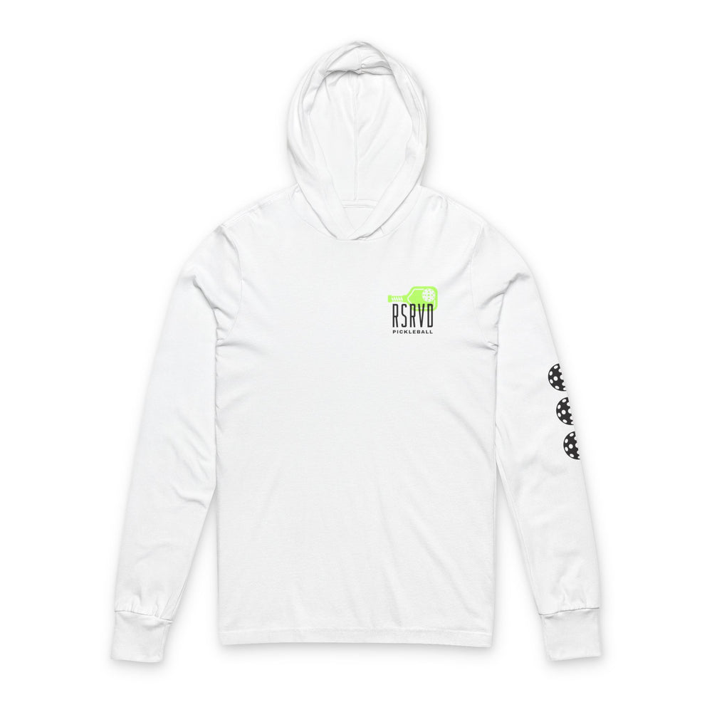 RSRVD Neon Paddle Logo Hooded Long Sleeve Tee RSRVD Pickleball