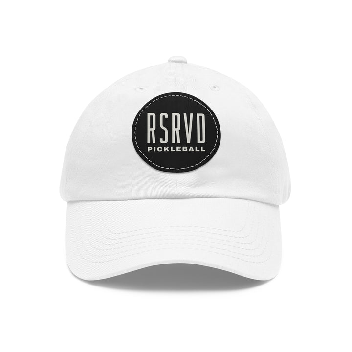RSRVD Logo Leather Patch Dad Hat