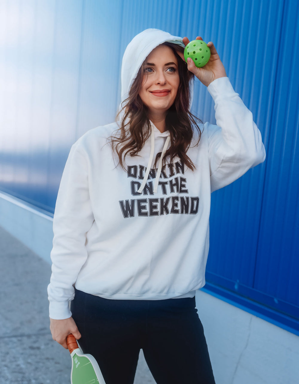 'Dinkin' on the Weekend' Hoodie - Lightweight Sweatshirt RSRVD Pickleball