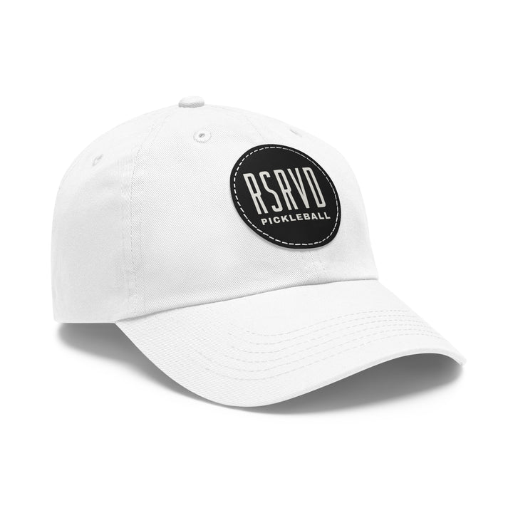 RSRVD Logo Leather Patch Dad Hat