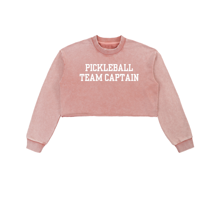 Pickleball Team Captain Cropped Sweatshirt ODMPOD