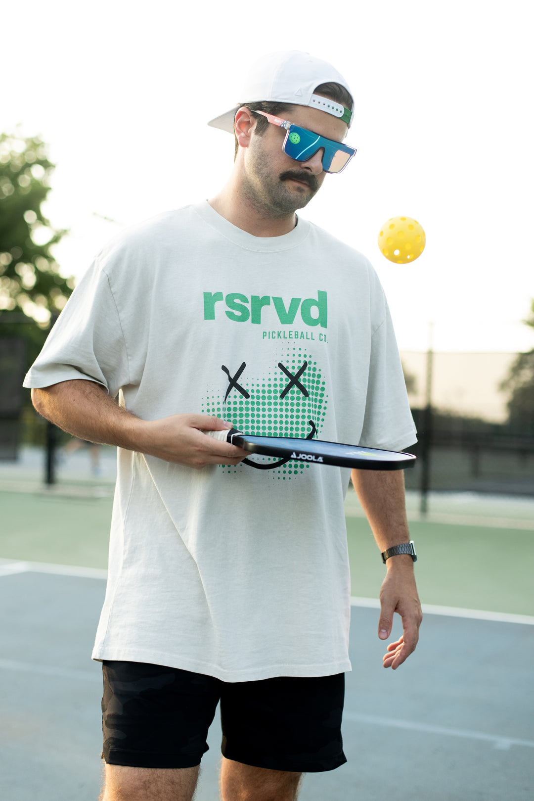 RSRVD Halftone Smiley Tee – Heavyweight RSRVD Pickleball
