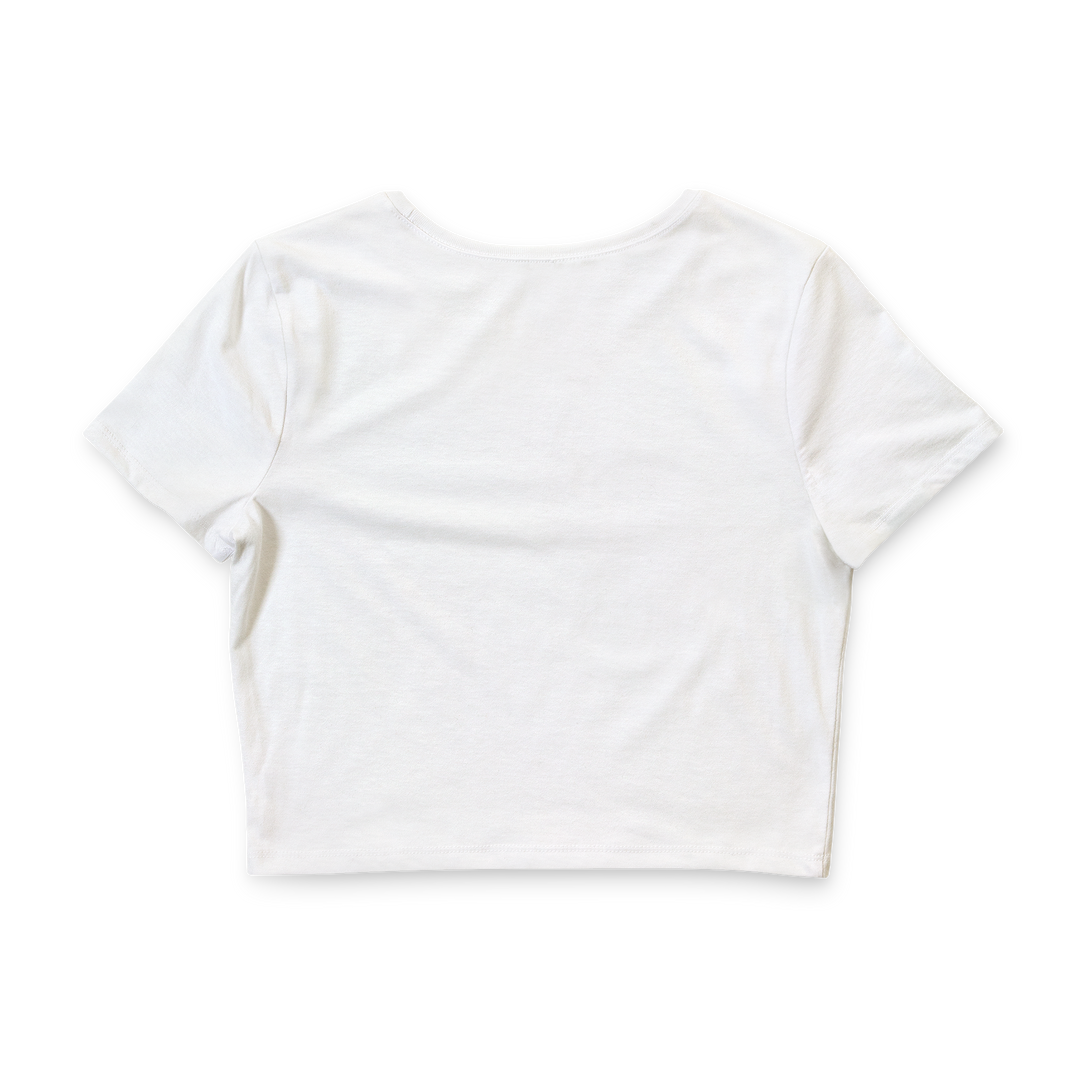 Pickleball Era Cropped Tee – Red Text RSRVD Pickleball