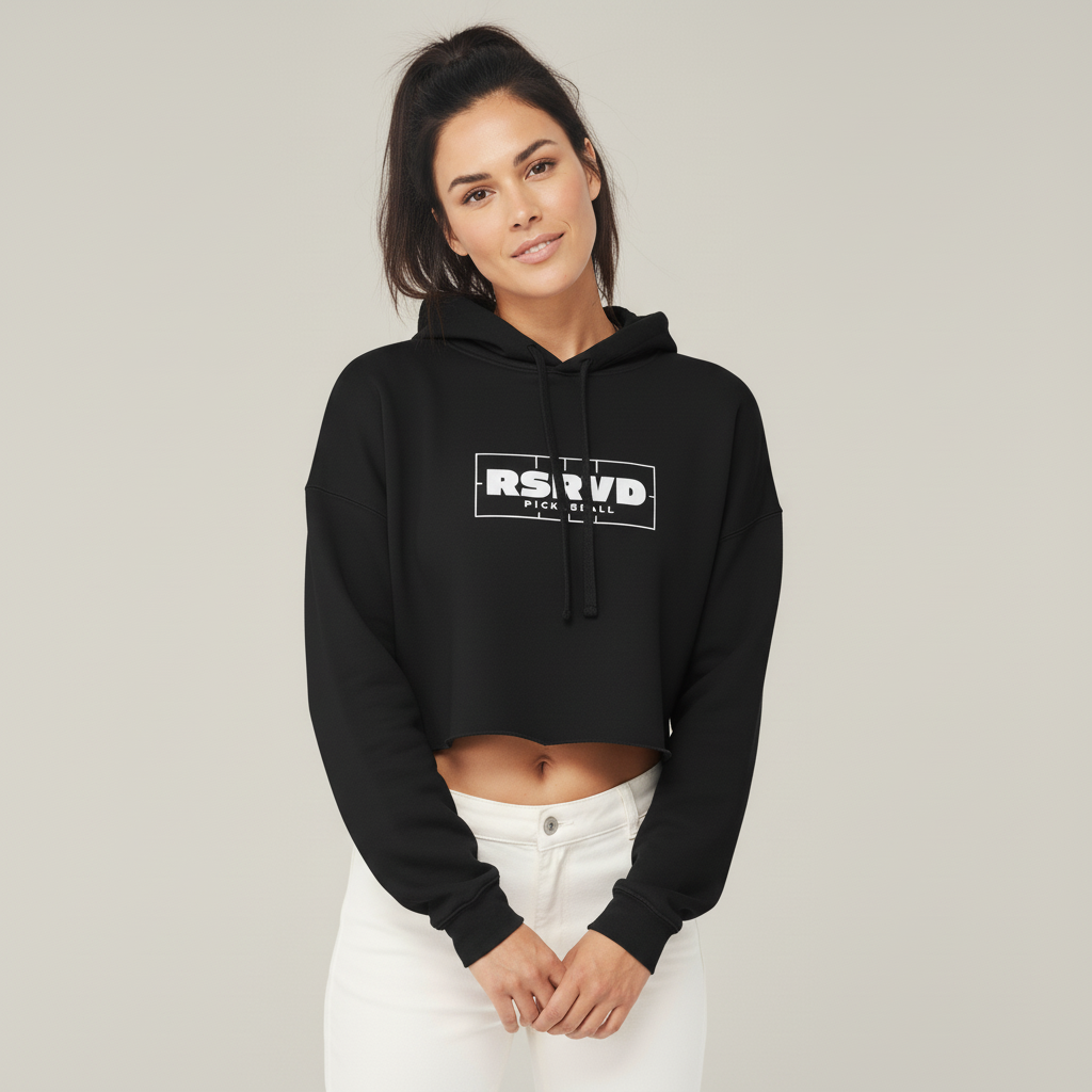 RSRVD Court Vision Logo Cropped Hoodie