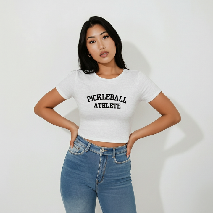 Pickleball Athlete Slim Cropped Tee