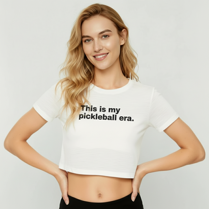 Pickleball Era Slim Cropped Tee