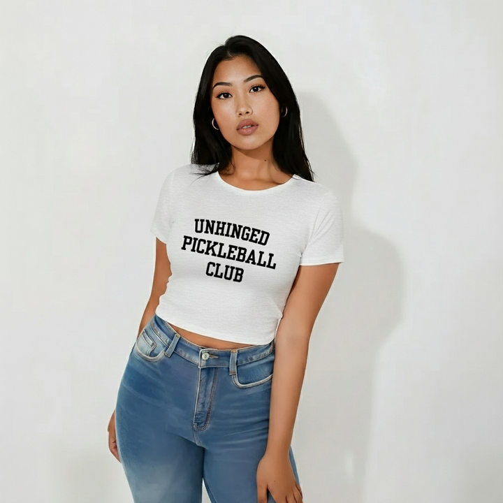 Unhinged Pickleball Club Cropped Tee