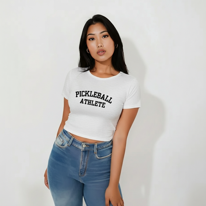 Pickleball Athlete Slim Cropped Tee