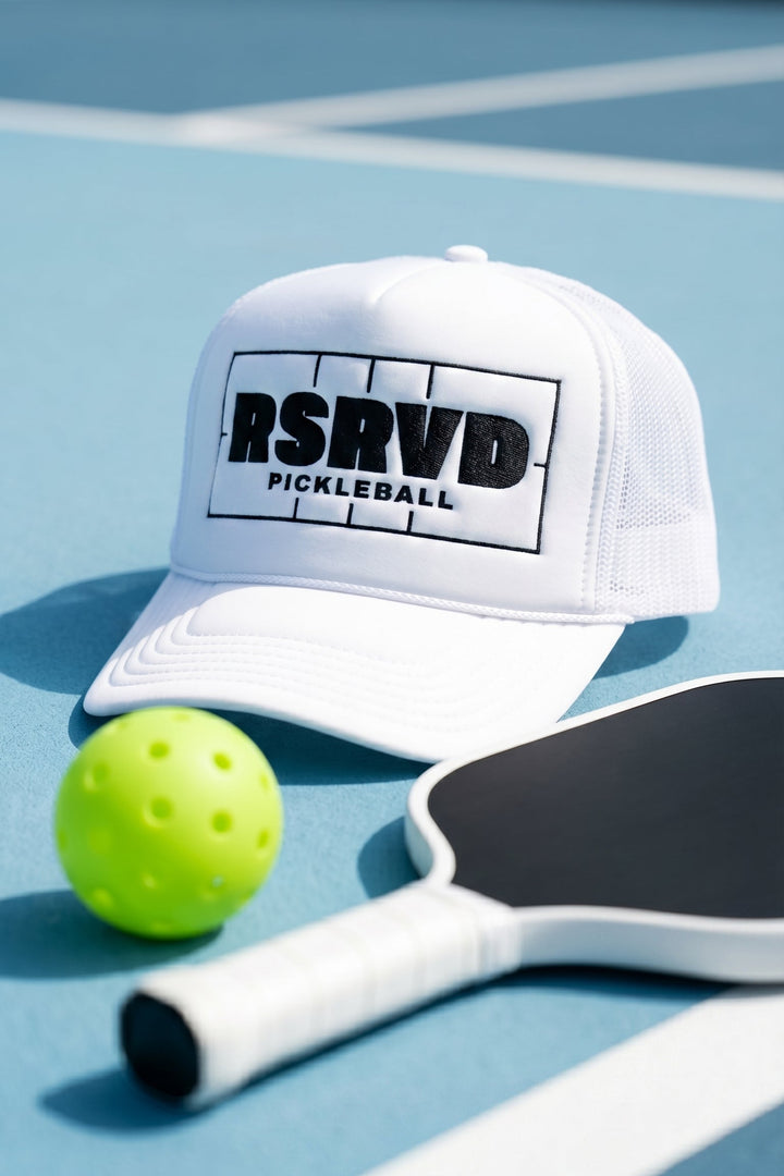White cap with &