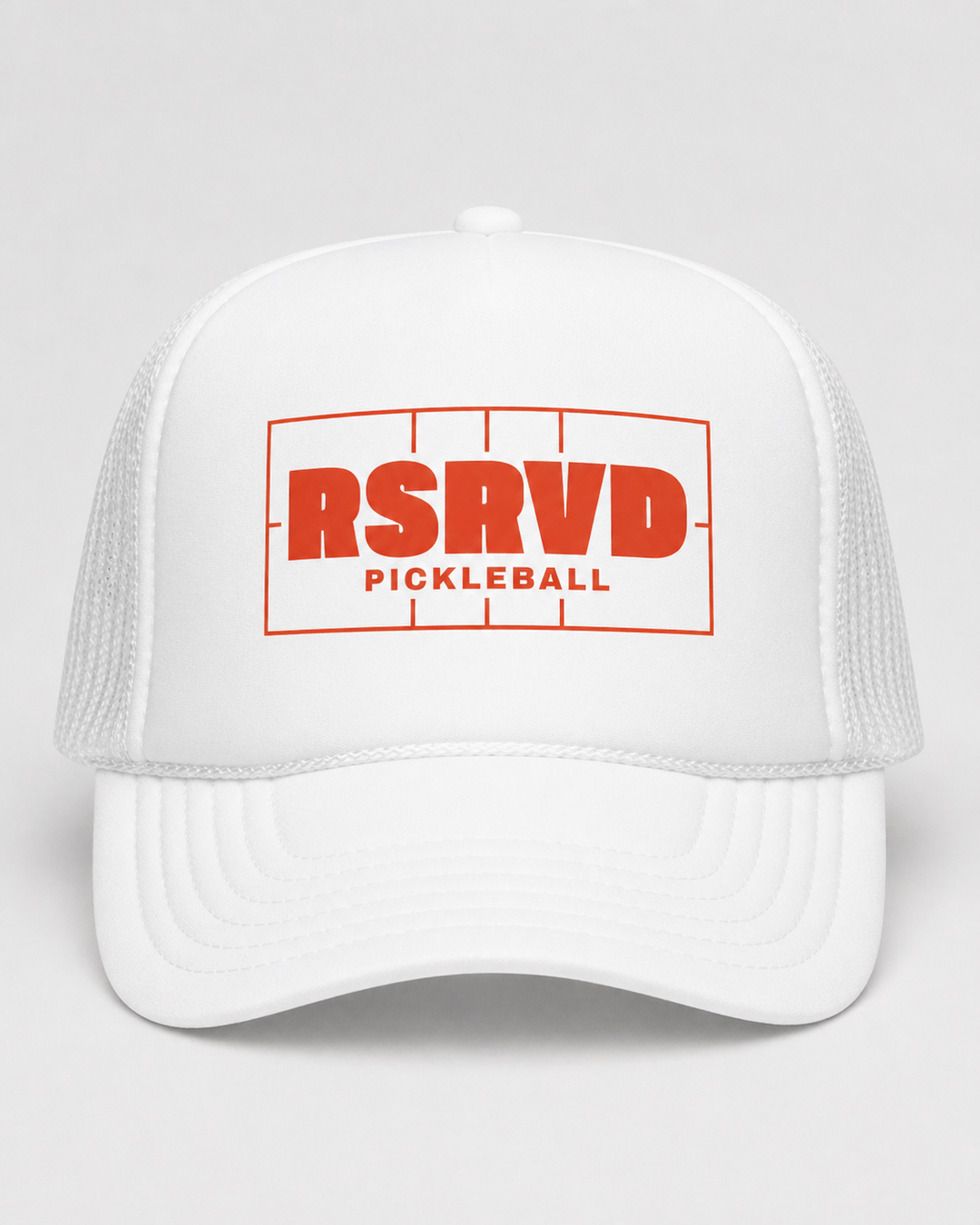 Court Vision Rally Red Foam Trucker Hat RSRVD Pickleball
