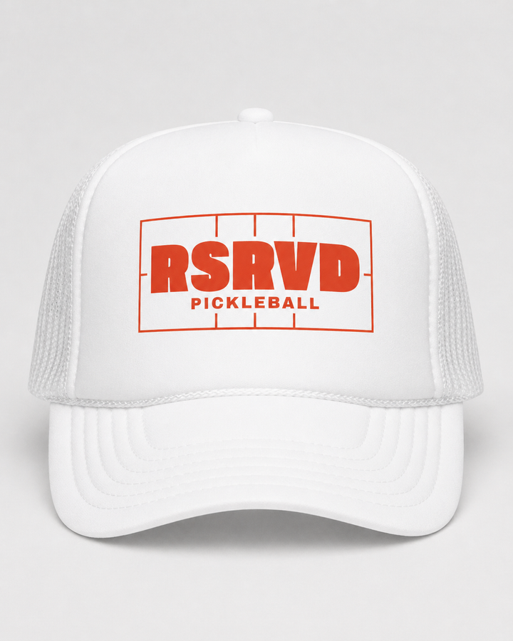 Court Vision Rally Red Foam Trucker Hat RSRVD Pickleball