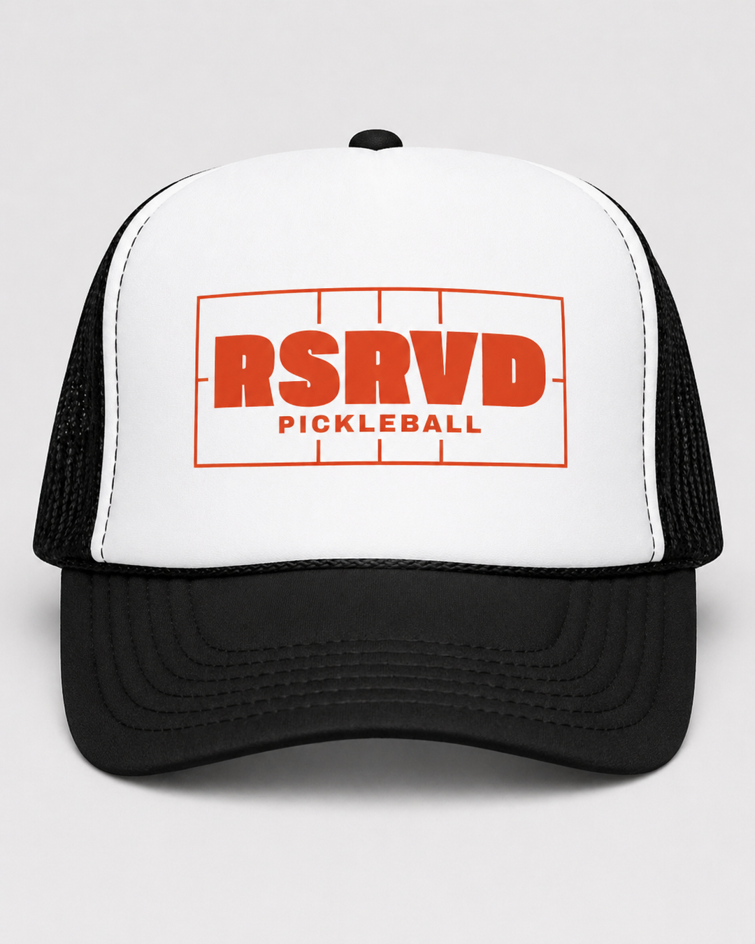 Court Vision Rally Red Foam Trucker Hat RSRVD Pickleball