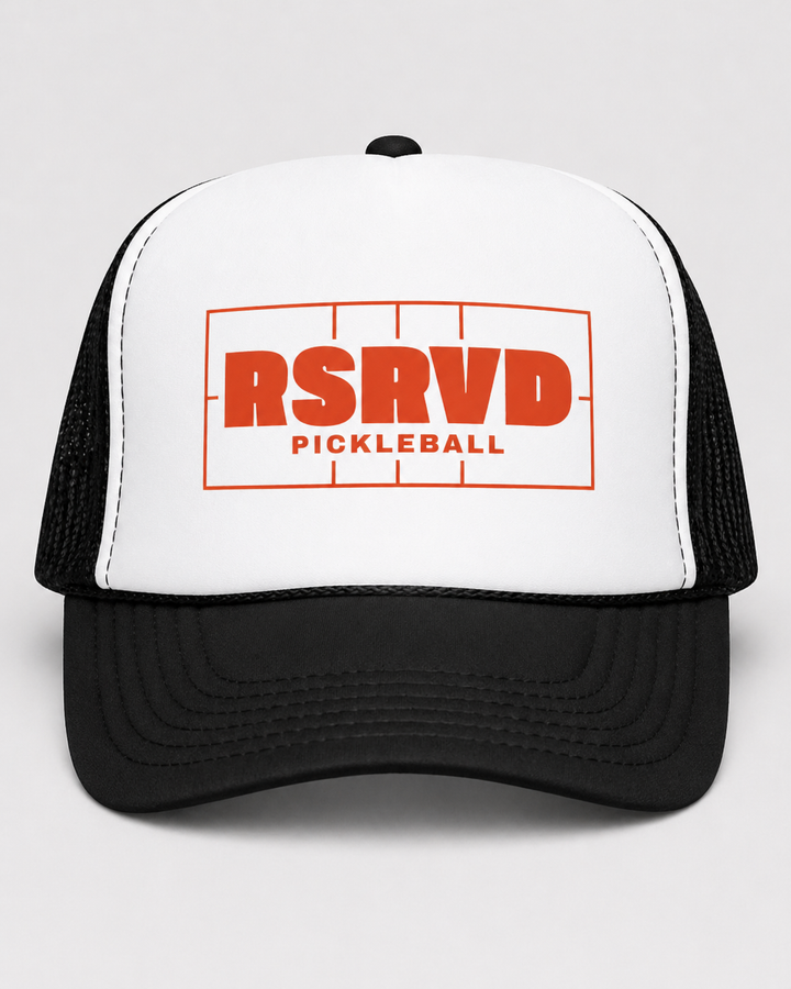 Court Vision Rally Red Foam Trucker Hat RSRVD Pickleball