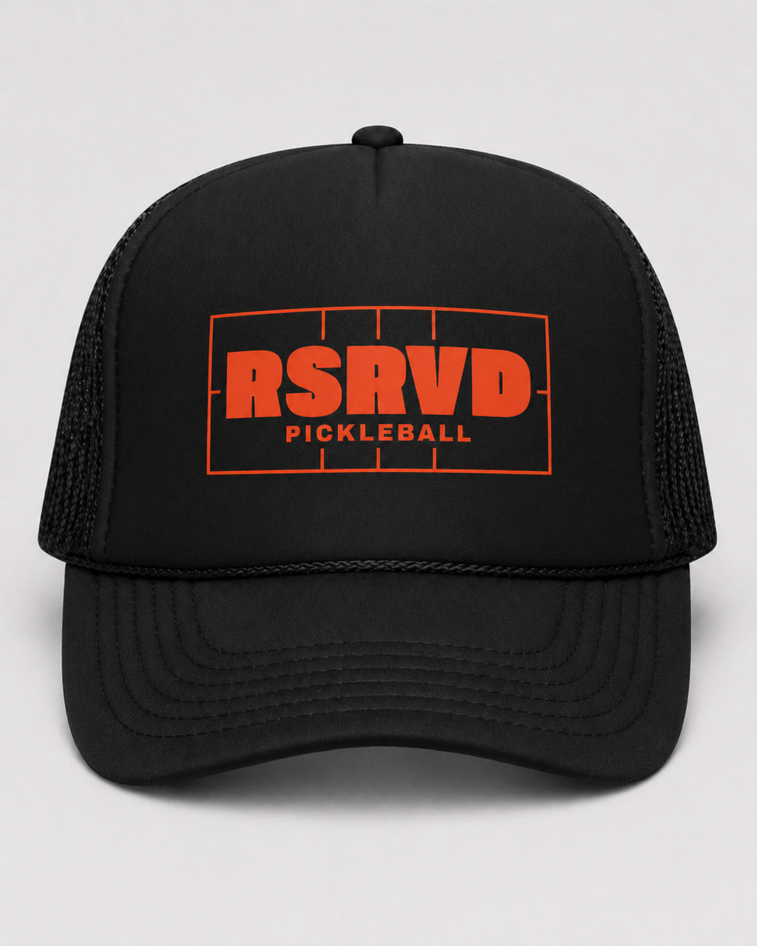 Court Vision Rally Red Foam Trucker Hat RSRVD Pickleball