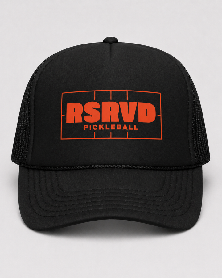 Court Vision Rally Red Foam Trucker Hat RSRVD Pickleball