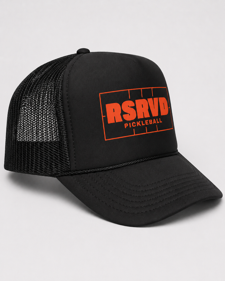 Court Vision Rally Red Foam Trucker Hat RSRVD Pickleball