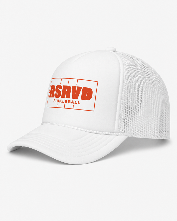 Court Vision Rally Red Foam Trucker Hat RSRVD Pickleball