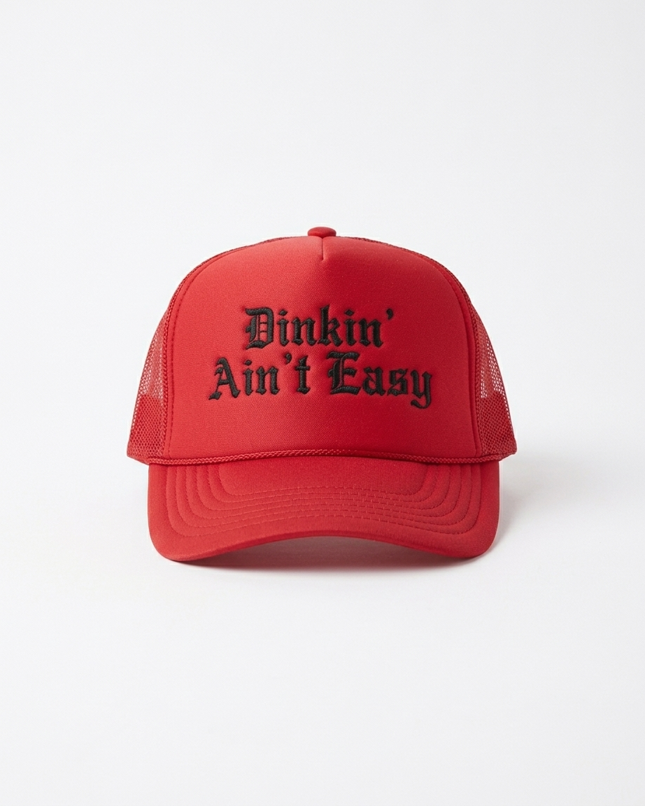 Dinkin’ Ain’t Easy Foam Trucker Hat RSRVD Pickleball
