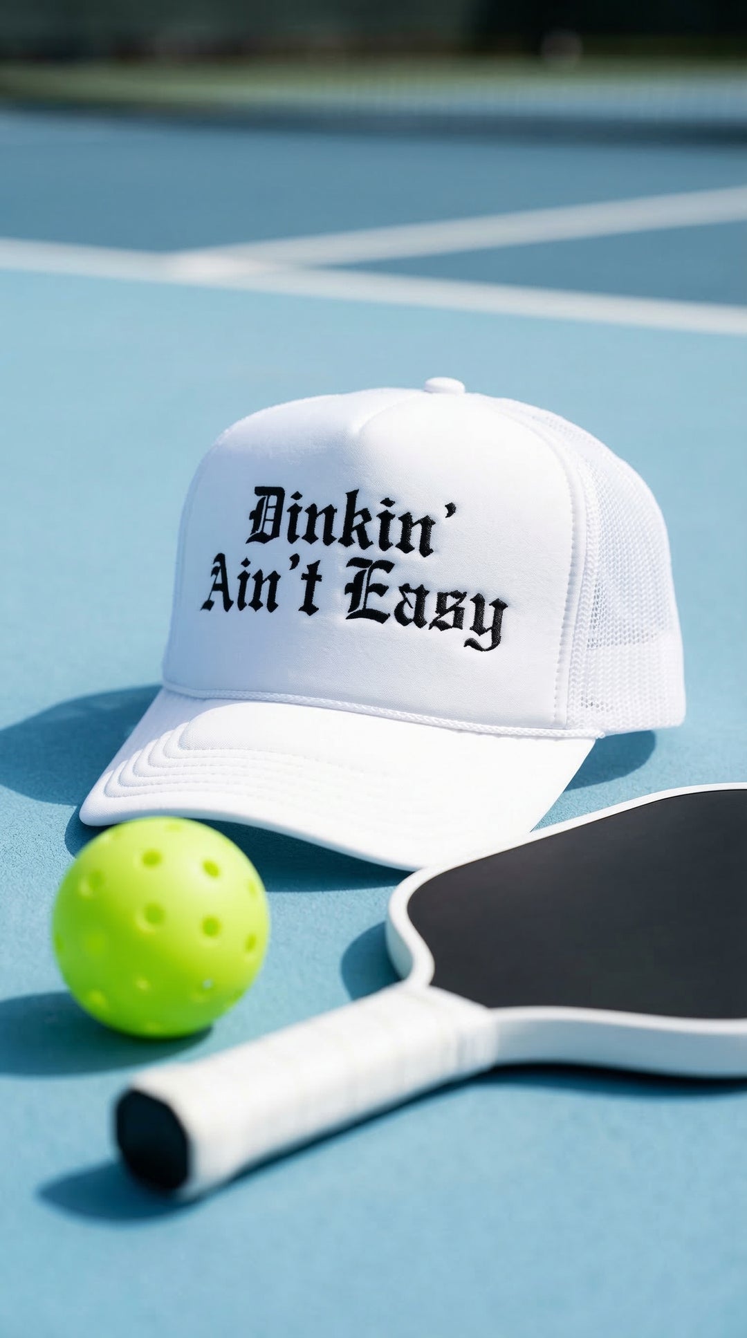 Dinkin’ Ain’t Easy Foam Trucker Hat RSRVD Pickleball