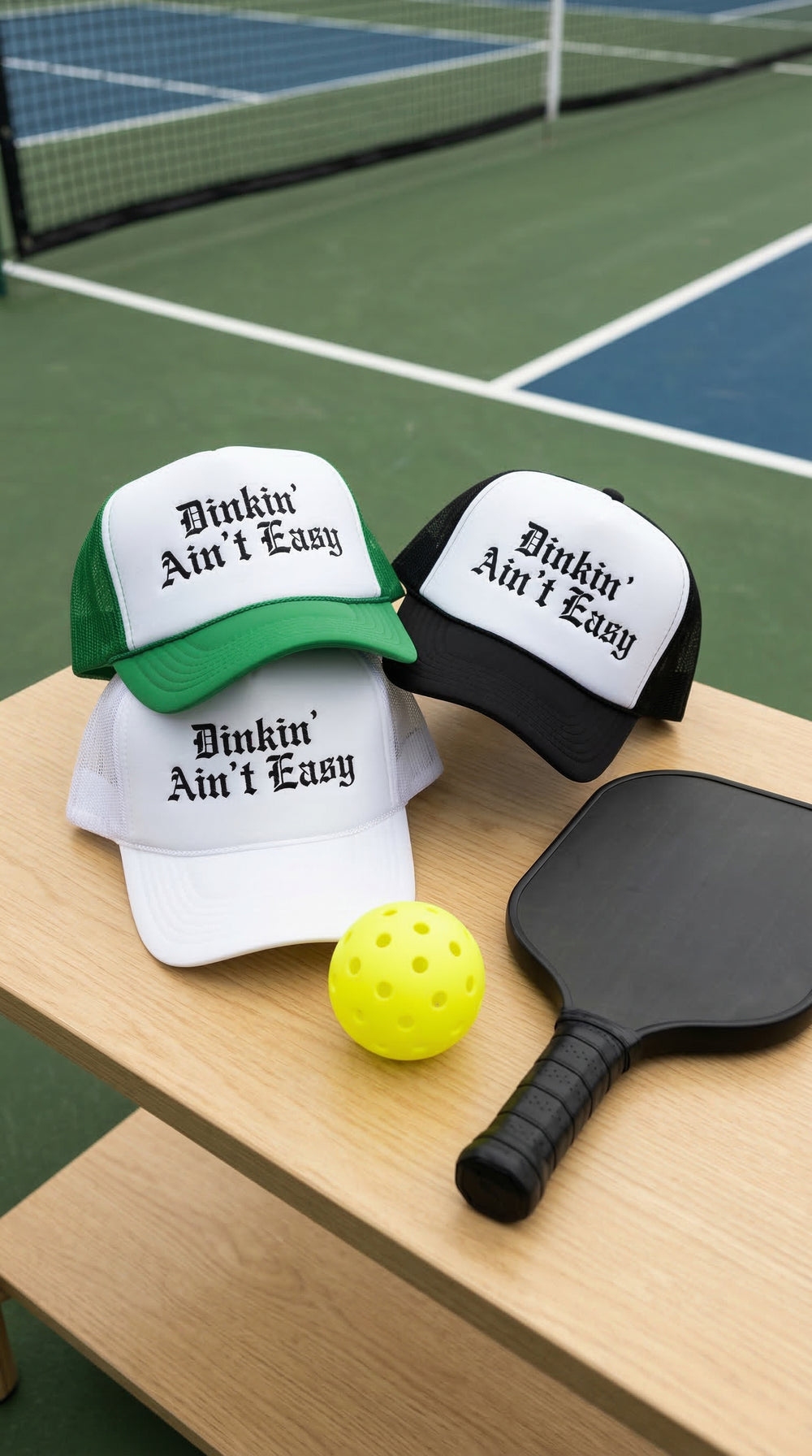 Dinkin’ Ain’t Easy Foam Trucker Hat RSRVD Pickleball
