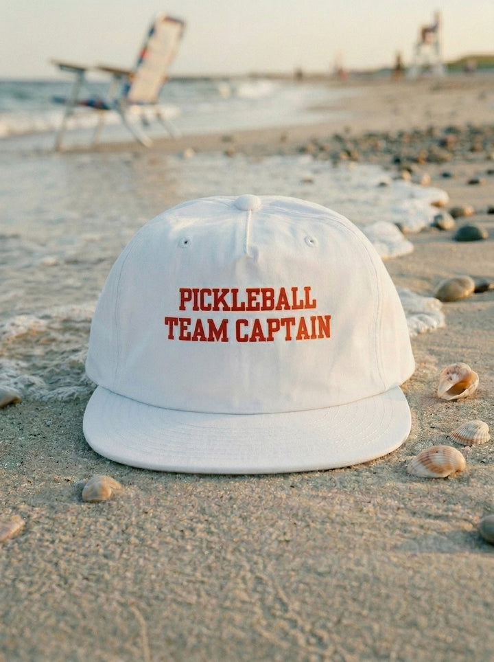 White cap with &