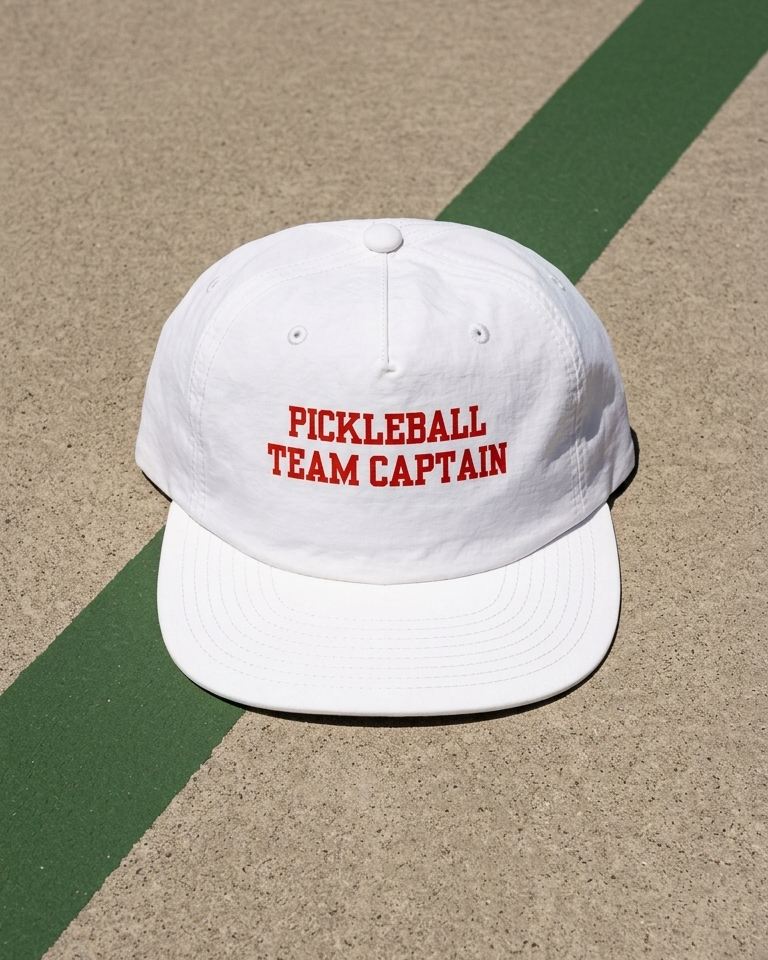 White cap with &