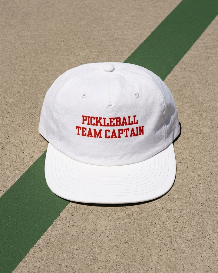 White cap with &