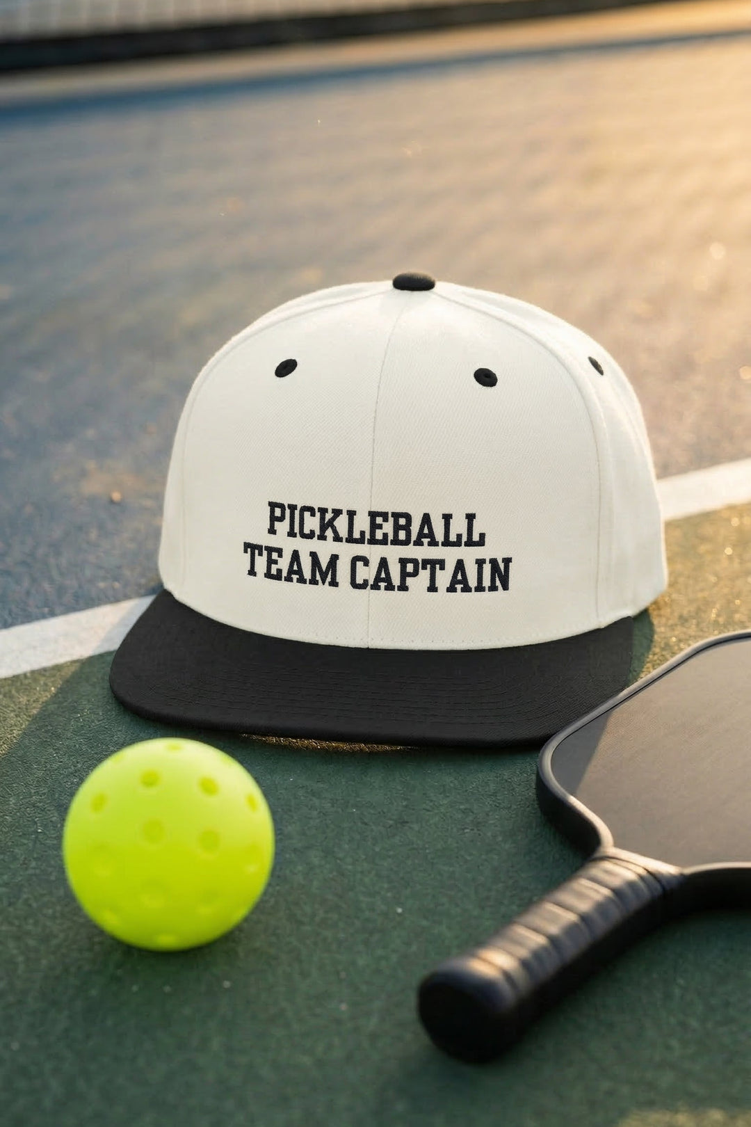White cap with &