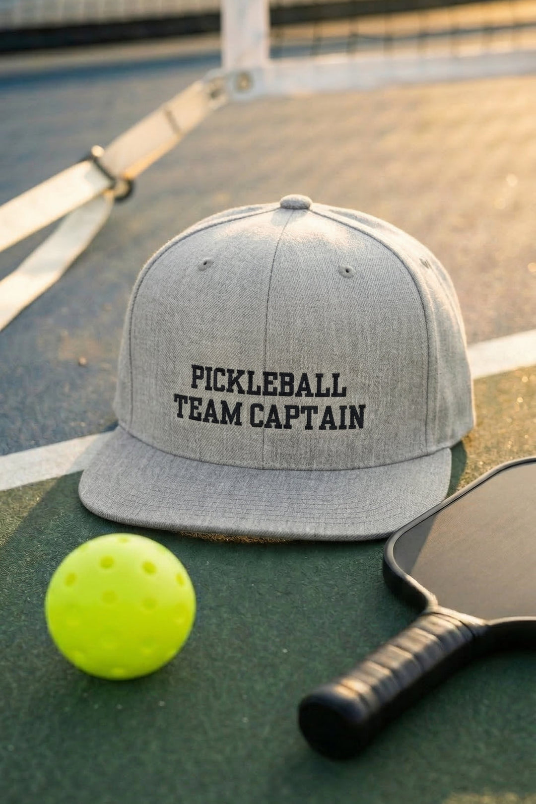 The Pickleball Team Captain Flat Bill Snapback hat RSRVD Pickleball