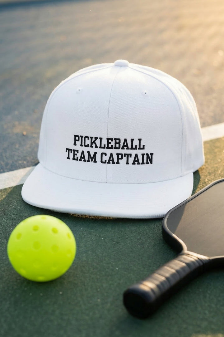 White cap with &