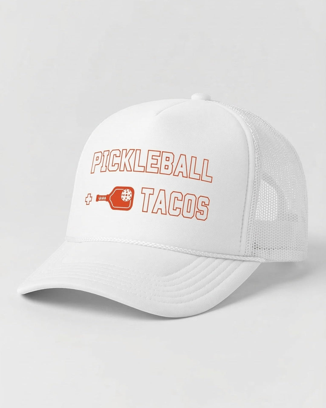 White cap with &