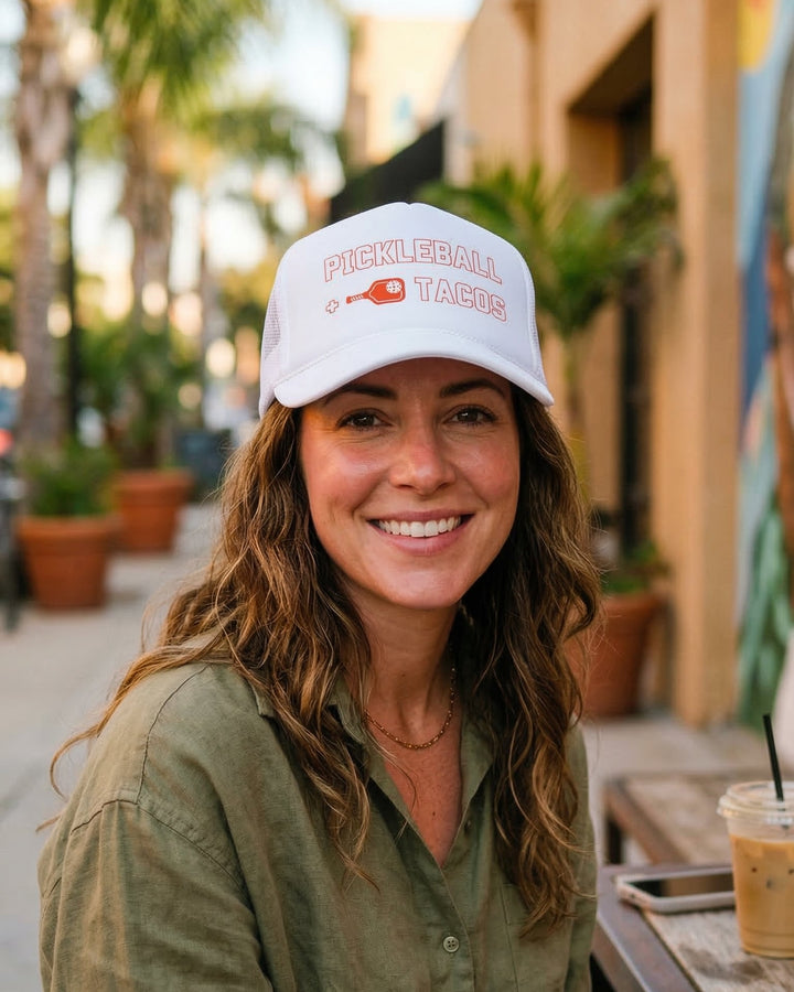 Pickleball + Tacos Foam Trucker Hat - Red RSRVD Pickleball